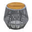 Table d'appoint de patio avec base en corde-2006810830