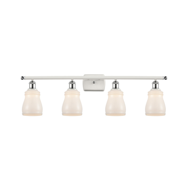 Éclairage pour salle de bain 3 lumières Mccarver, Blanc, Ampoule DEL 6 watts Vinage, Laiton antique noir