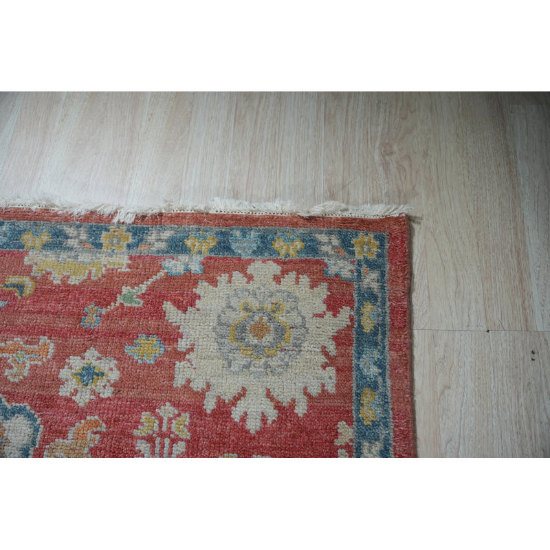 Tapis traditionnel rouille en laine nouée à la main Timeless, Rectangulaire : 12 pi x 15 pi