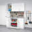 Watse Single 32" Wide Open Back Garage Storage Cabinet with Doors and Shelves, Pantry Cabinet with 1 Adjustable Shelf, Storage for Living Room, Kitchen, Bathroom 24" D x 32" W x 36" H, White-1406197809