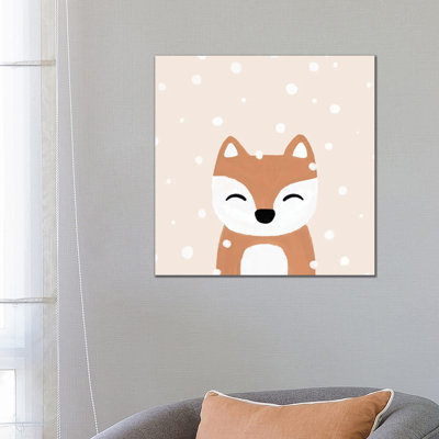 Snow & Fox by Orara Studio - Wrapped Canvas Gallery-Wrapped Canvas Giclée