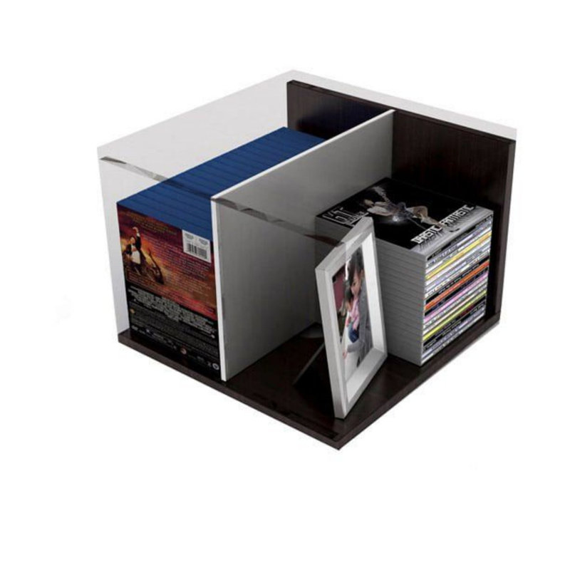 Solid Wood 11.5'' H Revolving Media Tower