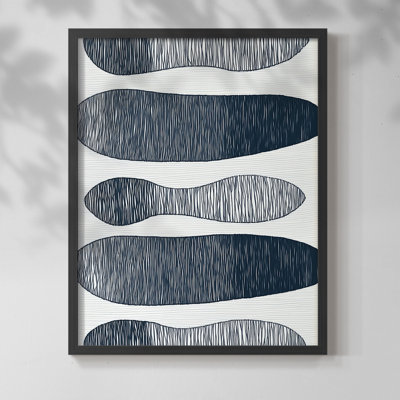 Série ABSTRACT DCCIX - Impression encadrée de qualité supérieure - Prêt à être accroché - Aucun clou requis