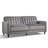 3-Piece Velvet Living Room Set Two Reclining Accent Chair with Ottoman & a Convertible Sofa Bed