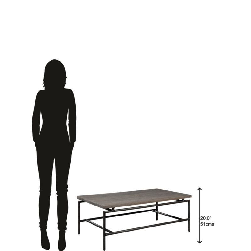 Solid Wood Top Coffee Table