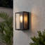 Matte Black 23cm H Outdoor Sconce