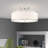 Berthine Linen Blend Semi Flush Mount-881118272