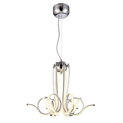 Lundergan - Light Chrome LED Unique/Statement Pendant