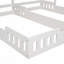 Lits plateforme Wood House, deux lits partagés