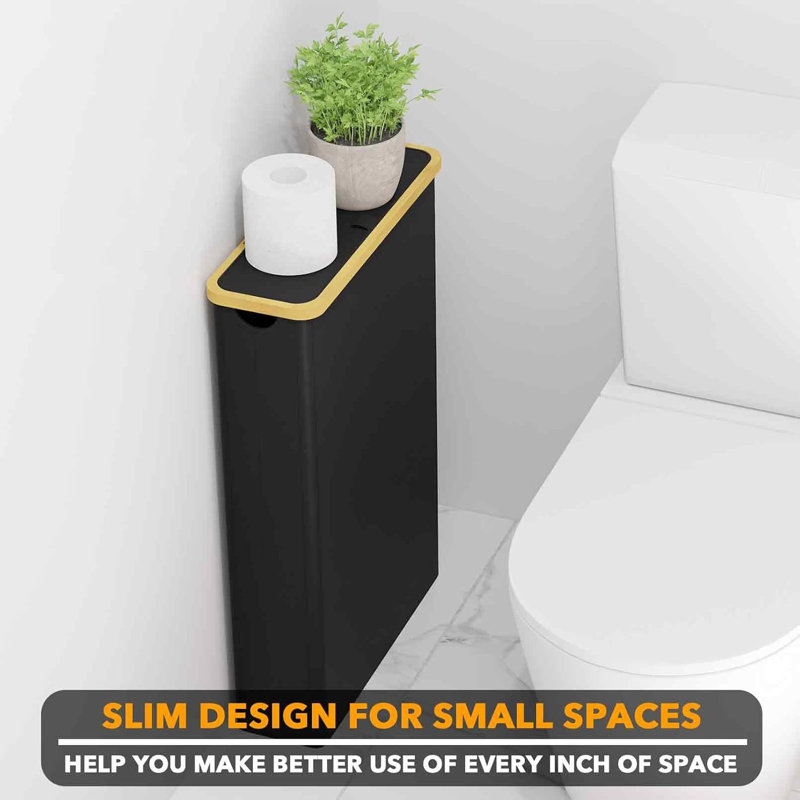 Extra Large Toilet Paper Storage with Lid, Holds Up to 24 Regular Rolls or 18 Mega Rolls, Slim Toilet Paper Basket Bin Container, Bathroom Accessories Organizer