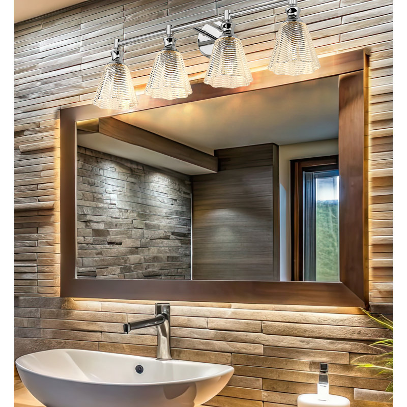 Éclairage pour meuble-lavabo, H 9,75 po x l 31,75 po x P 7 po