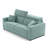 Bellinda Italian 81" Modern Stain and Abrasion Resistant Performance Fabric Queen Size Sleeper Square Arm Sofa Bed with Adjustable Headrests-101069607