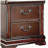 Traditional Style Cherry 1pc Nightstand Only Solid wood 2-Drawers Hidden Top Drawer Intricate Accents Bedside Table Bedroom
