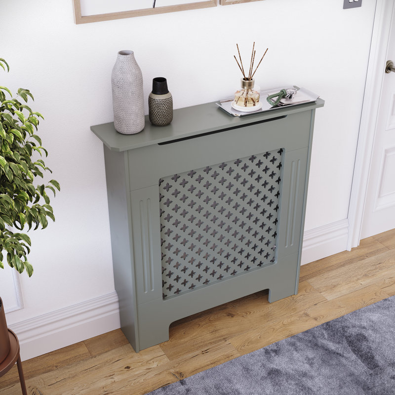 Reta Radiator Cover, 82cm H x 78cm W x 19cm D, Grey