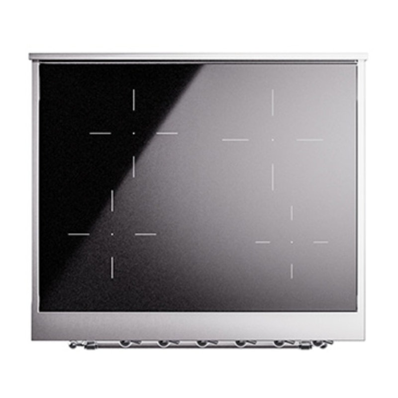 ILVE Nostalgie II 30 in Induction Range, White/Chrome