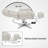 Reclining Facial Beauty Chair with 360°Swivel and Adjustable Footrest, Fabric