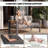 5 Piece Aluminum Patio Furniture Set, Modular Outdoor Conversation Set With Thick Cushions For Patio, Balcony, Backyard