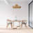 Handwoven Bamboo Pendant Light - Boho Natural Rattan Chandelier for Living Room/Dining Room/Bedroom (20"/28")-2013463155