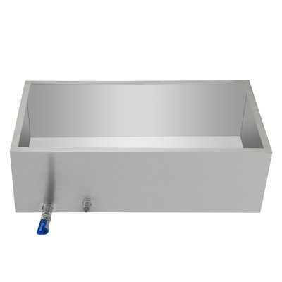Maple Syrup Evaporator Pan 30x16x9.5 Inch Stainless Steel Maple Syrup Boiling Pan with Valve for Boiling Maple Syrup