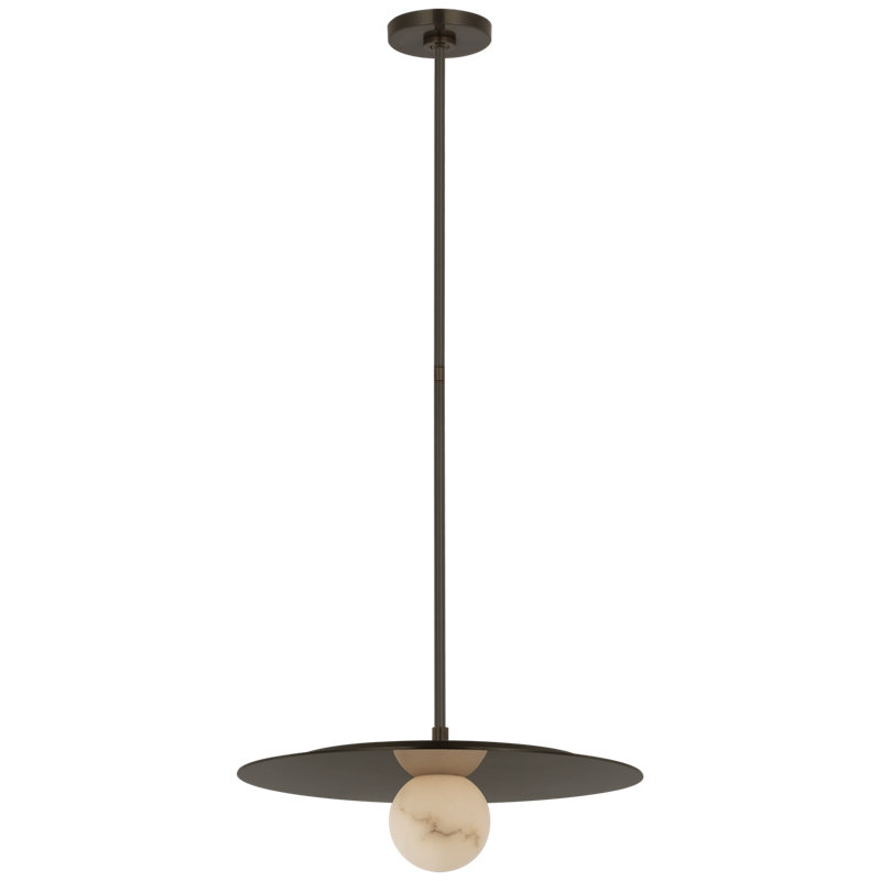 Pertica 1 - Light LED Pendant, Mirrored Bronze, 49.25" H x 18" W x 18" D
