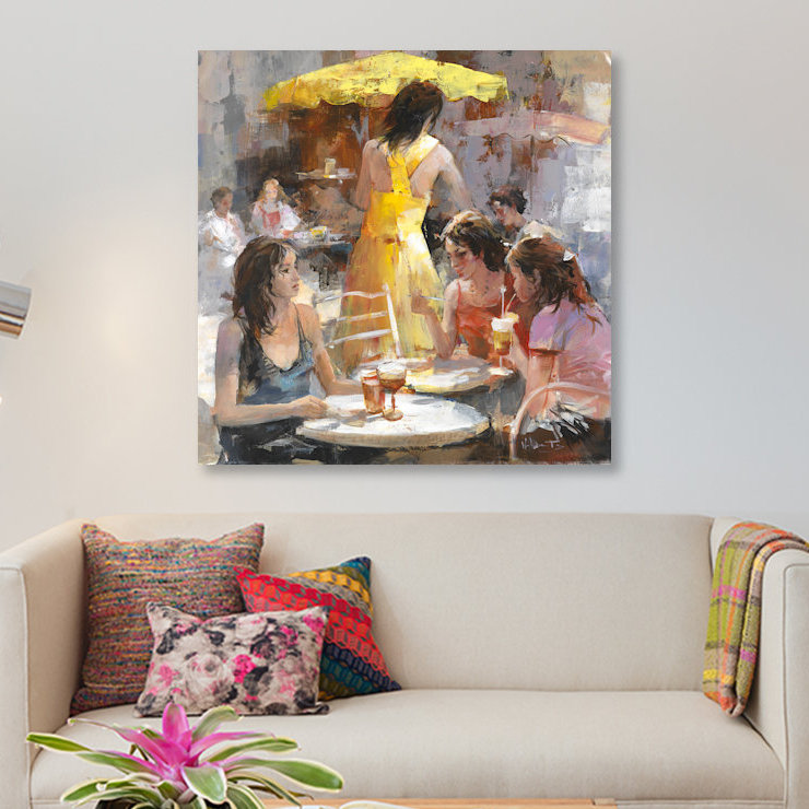 « market i », reproduction sur toile, H 12 po x l 12 po x P 0,75 po