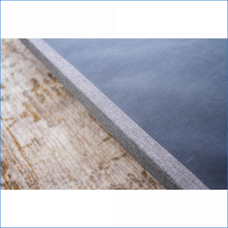 Twin XL Gray Upholstered Platform Foundation - Steel Frame with Commercial Plywood, Foldable, 1000lbs Capacity, Twin