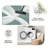 Teal Abstract Curved   area rugs for Living Room, Soft and Comfortable, Suitable for all seasons, easy to maintain, machine washable Indoor floor mat, Under Table Farmhouse suitable for Bedroom, Dining Room, Study,  Balcony, Home Decor Patio-1958753461