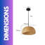 Bettylee 18 cm H Round Lamp Shade in Brown