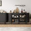 Armoire de rangement de 55 pouces avec portes et tablettes-544540811