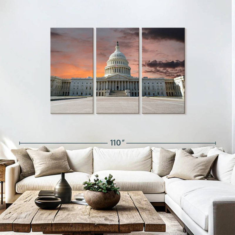 Lilie The Capitol Building, 48" H x 74" W