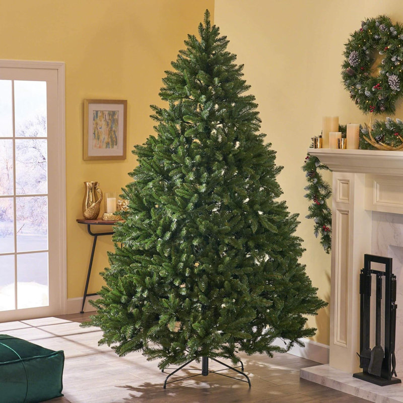Arbre de Noël artificiel articulé 7,5 pi, vert