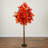 6Ft. Pre-Lit Autumn Artificial Fall Tree With 300 Warm White LED Lights
