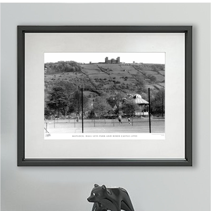 Matlock, Hall Leys Park And Riber Castle C1955 - Single Picture Frame Print, 60cm H x 80cm W x 2.3cm D