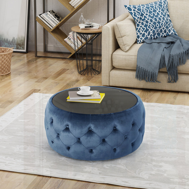 OTTOMAN moderne, Bleu très foncé