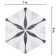 Classico Bardiglio Hex 7" x 8" Porcelain Patterned Wall & Floor Tile