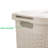  50L Slim Laundry Hamper, Clothes Basket, Lid, Plastic-49635340-111360894