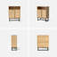 Armoire d'appoint avec 3 tiroirs et tablettes