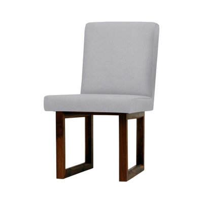 C2 W 17.5'' H Upholstered Walnut Side Chair