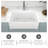 30'' L Single Bowl Ceramic Kitchen Sink