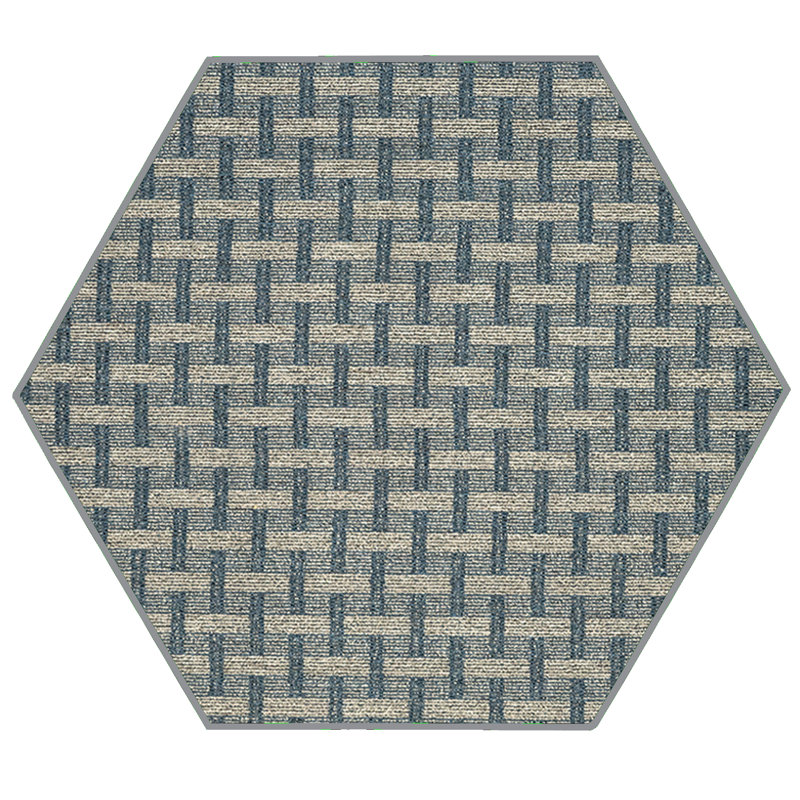 Tapis d'intérieur / extérieur Dareus, Hexagonal 6 pi