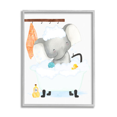 Toile tendue en caoutchouc pour enfants, éléphant