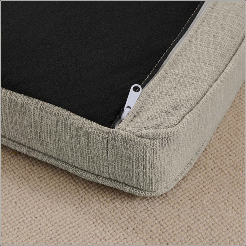 Élégant lit surélevé rectangulaire pour chiens de grande taille et surdimensionné, canapé-lit moderne en tissu de lin, canapé surélevé durable pour l'intérieur