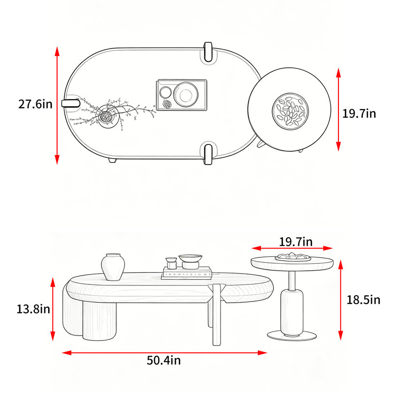 Nordic Minimalist Style Coffee Table
