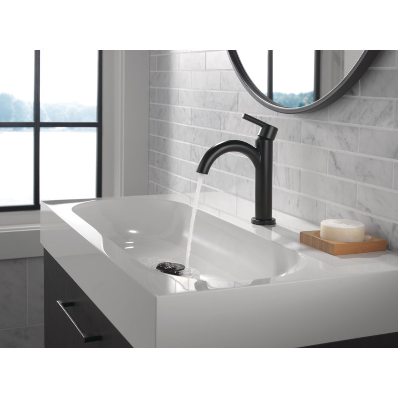 Robinet pour salle de bain Nicoli, Noir mat