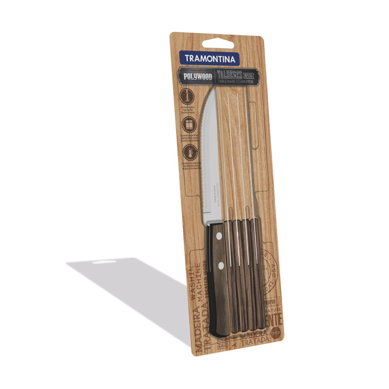 Tramontina 6 Piece Stainless Steel Steak Knife Set