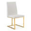 Chaise d'appoint rembourrée en blanc Chrishelle-1378568589