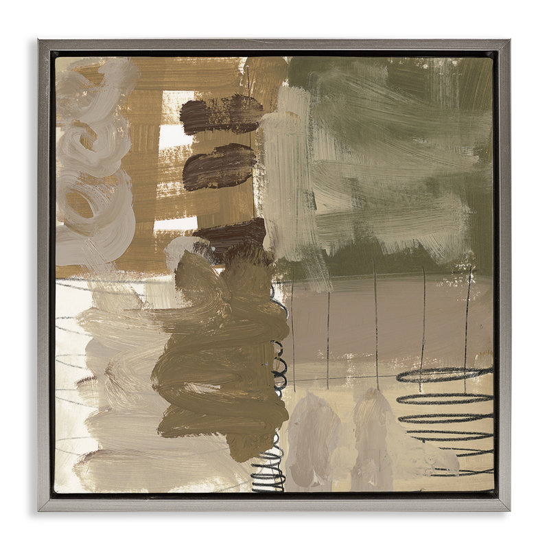 Cadre flottant Holiday Express, conçu par Brent Baker, H 25 po x l 25 po, Cadre flottant gris lustré