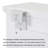 23.75" W X 31.75" H X 6.1" D Floating Makeup Vanity With Big Mirror, Wall-mounted Storage Vanity With Drawers, Pockets & Hooks