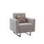 Fauteuil en tissu capitonné Victoria