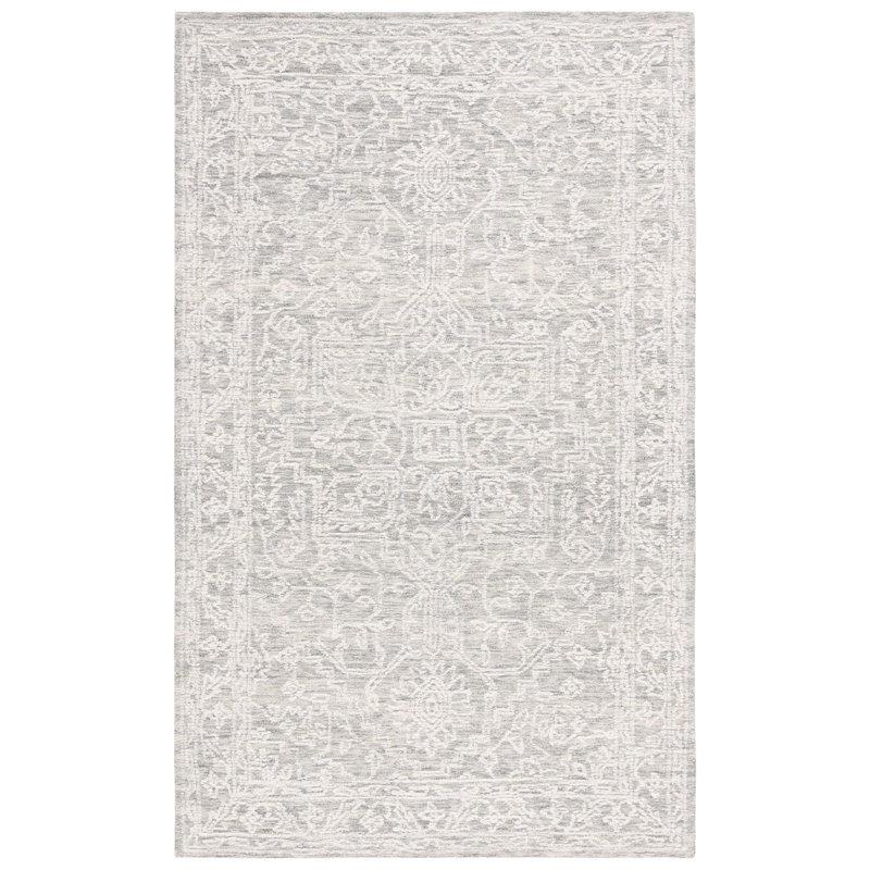 Tapis oriental en coton touffeté à la main Patrizi, Rectangle 4 pi x 6 pi